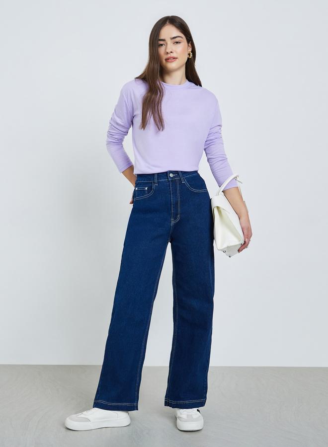 Styli Women Straight Fit Jeans with Pockets - Image 4